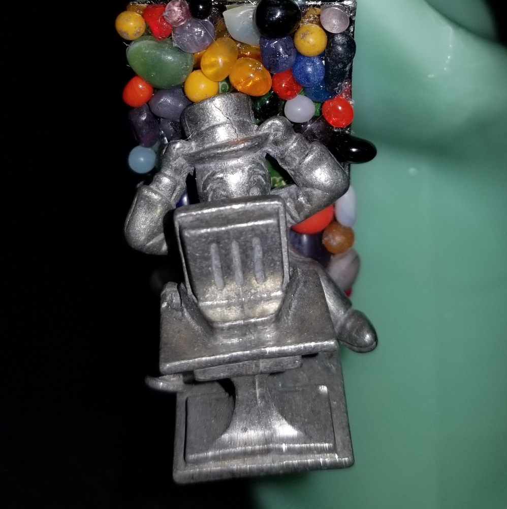 Keychain Monopoly metal OOAK.